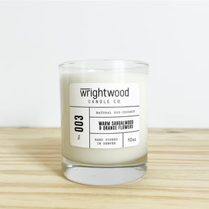 Warm Sandalwood & Orange Flowers • 10oz
